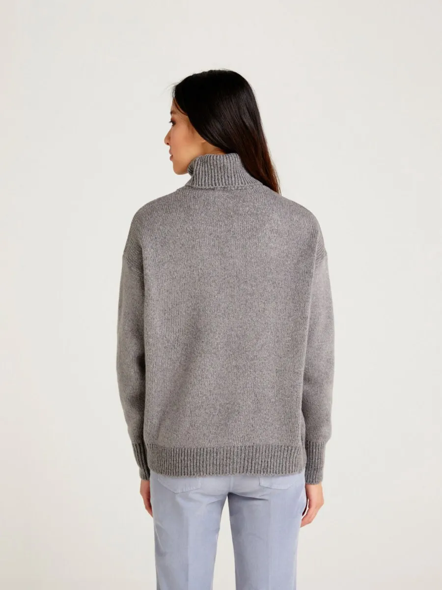 Sisley ženski džemper - rolka 